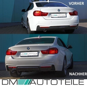 Sport-PERFORMANCE Front Spoiler Black+ Diffusor fits on BMW F32 F33 F36 M Bumper