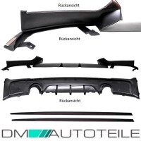 PERFORMANCE Spoiler + Diffusor + Skirts Extensions fits on B