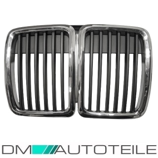 BMW E30 Front Grille Kidney Chrome Year 82-94 all Models