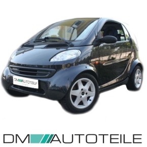 Smart City Coupe 450 Kühlergitter ABS Schwarz/Glatt ohne Löcher 98-02