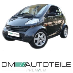 Smart Fortwo City Coupe 450 Kühlergitter ABS Schwarz Lackiert mit Löcher für NSW Bj. 08/98-04/02