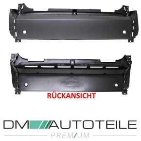 Smart Fortwo 451 rear Bumper black smooth paintable 07-14...