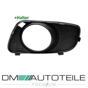 Smart Fortwo 451 Bumper Grille Front right black + holes for fog lights 07-12