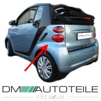 Smart Fortwo 451 rear left wing panel black 03/07-03/14 EU p