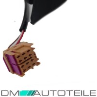 Set VW T5 Transporter Facelift wing mirror black electric, h