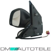 Set VW T5 Transporter Facelift wing mirror black electric, h