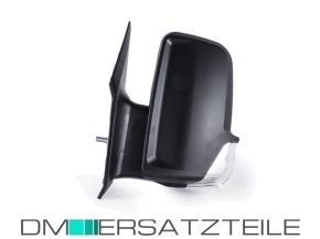 VW Crafter Mercedes Sprinter 906 left mirror 06-11 electric, heatable, adjustable, lane change assist + indicator