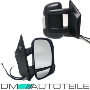 Fiat Ducato wing mirror right 06-14 + Jumper & Boxer blind spot, short arm electrical adjustment