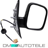 VW T5 right wing mirror 03-09 black electric, heatable conve