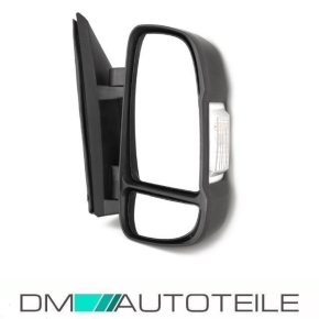 Peugeot Fiat Citroen wing mirrors right short arm manual black 06-14