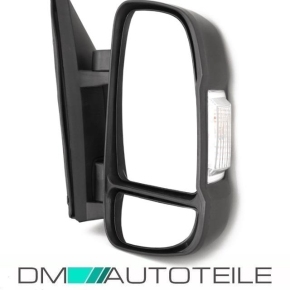 Peugeot Fiat Citroen wing mirrors left short arm manual black 06-14