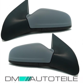Set Opel Astra H wing mirrors left & right primed electric, heatable, convex glass 04-10