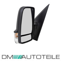 Mercedes Sprinter W906 VW Crafter wing mirror left black 06-