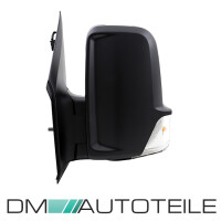 Mercedes Sprinter W906 VW Crafter wing mirror left black 06-