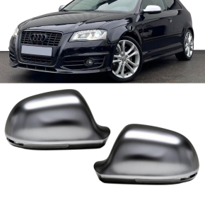 Set Audi A4 B8 A3 8P Q3 A6 wing mirrors casing matt...