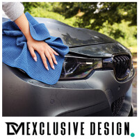 1x DM-Exclusive Design Microfaser-Tuch CRYSTAL STAR BLAU Fen