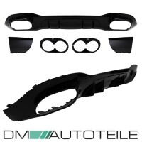 Sport-Performance Heckdiffusor / Heckansatz Duplex 4-Rohr f&