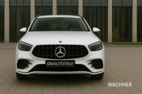 Kühlergrill Schwarz glanz passt für Mercedes E-klasse W213 S213 A213 C213 ab Bj 2020> auch Kamera auf Panamericana GT 