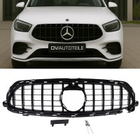 Design Radiator Grille black gloss fits Mercedes E-Class...