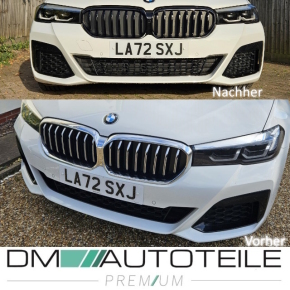 Sport Performance Kidney Front Grille Black Gloss fits BMW 5-Series G30 G31 Facelift up 2020 w/o Camera