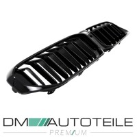Dual Slat Kidney Front Grille Black Gloss fits on BMW 5-Seri