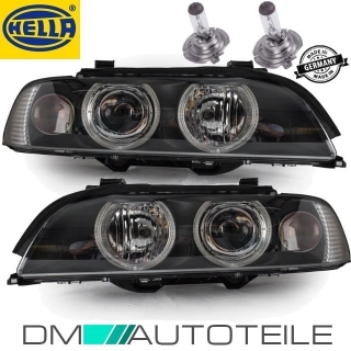 Set Facelift OEM Hella Headlights left & right Celis fits on BMW E39 00-03 + H7 bulbs