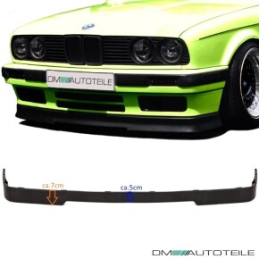 Frontspoiler Lippe für BMW 3er E30 Facelift 87-94 Schwarz IS Look +ABE