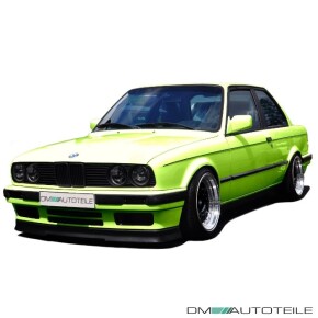 Frontspoiler Lippe für BMW 3er E30 Facelift 87-94 Schwarz IS Look +ABE