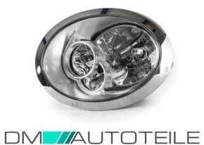 Mini R50 R52 R53 headlights left chrome 04-06 Facelift H7/H7