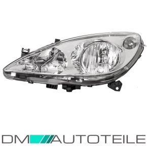 Peugeot 307 headlights clear glass left 01-05 + actuator...