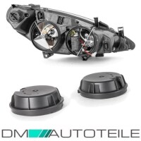 Set Peugeot 307 Headlamp Left Bj 01-05 Motor H7/H1 +1x H7 Bu