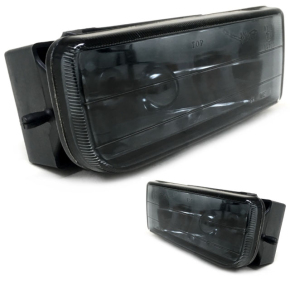 SET PAIR SMOKED BLACK FOG LIGHTS FOGS LAMPS FITS ON ALL BMW E36 M3 MODELS QUALITY M