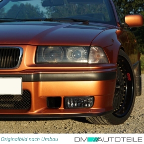 SET PAIR SMOKED BLACK FOG LIGHTS FOGS LAMPS FITS ON ALL BMW E36 M3 MODELS QUALITY M