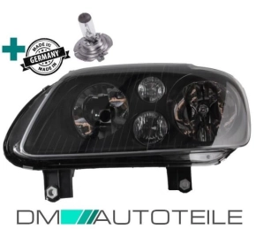 VW Touran 03-06 & Caddy 04-10 Headlight Left Black...