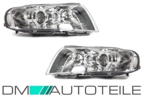 Set Skoda Superb (3U) headlights left + right H7/H3/H3 02-06 + fog lights