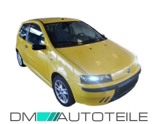 fiat punto headlight glass