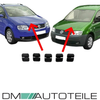 Montagekit für Dämmatte Motorhaube Motorraumdämmung passt für VW Caddy 03-10 Touran 1T ab 03-06 1T0 863 831B