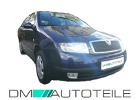 Set Skoda Fabia 6Y headlights left + right Chrome black 99-0