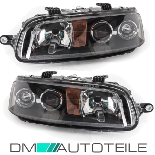 Set Fiat Punto II 2 Typ Headlight Right + Left Year 99-01 H7/H7