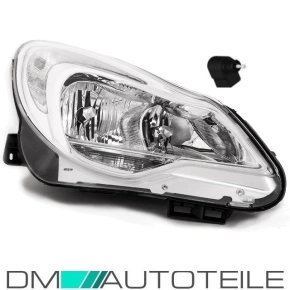 Opel (Vauxhall) Corsa D headlights right clear glass...