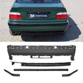 Heckstoßstange für BMW 3er E36 Coupe Cabrio Limousine Touring M3 M Paket+ ABE