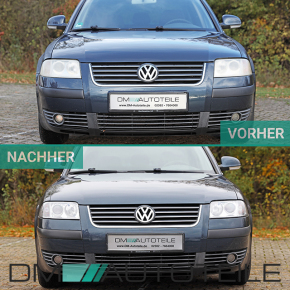 Scheinwerfer Set für VW Passat 3BG 3B Rechts Links Klarglas 00-05 Xenon-Linse H7