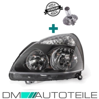 Set Renault Clio II  headlights left black 01-05 H7/H1 VR6 Design + bulbs