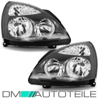 Set Renault Clio II PH2 headlights right & left black 01