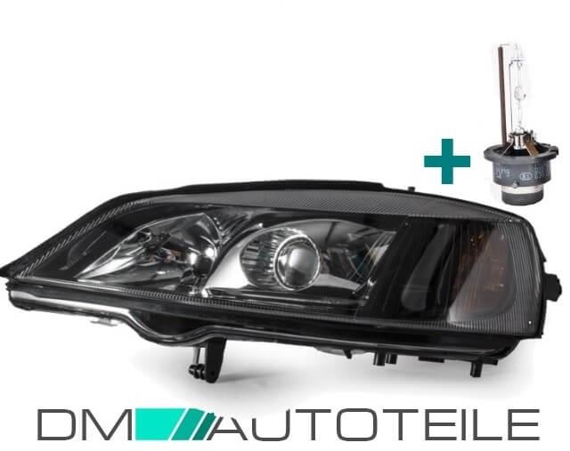 Set Opel (Vauxhall) Astra G Xenon Headlights Left Black D2S/H7 97-04 ...