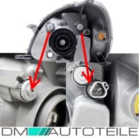 Set Toyota Yaris Scheinwerfer H4 Rechts & Links Bj 99-02