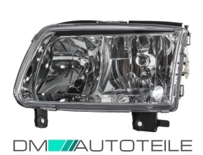 Set VW Polo 6N2 left headlight clear glass 99-01 for headlamp beam height control H7/H1 CERTIFIED
