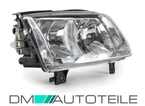 Set VW Polo 6N2 left headlight clear glass 99-01 for headlamp beam height control H7/H1 CERTIFIED