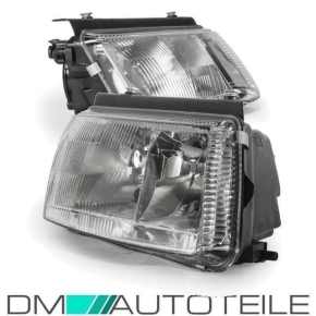 Set VW Passat 3B headlight right 97-00 + headlamp beam height control H7/H4 OEM incl. Fog lights