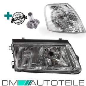 Set VW Passat 3B Headlight Right 97-00  H7/H4 +Indicator...